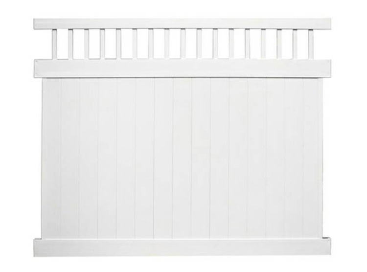 Privacy Fence with Picket Top