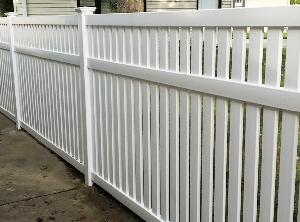 PVC Semi-Privacy Fence
