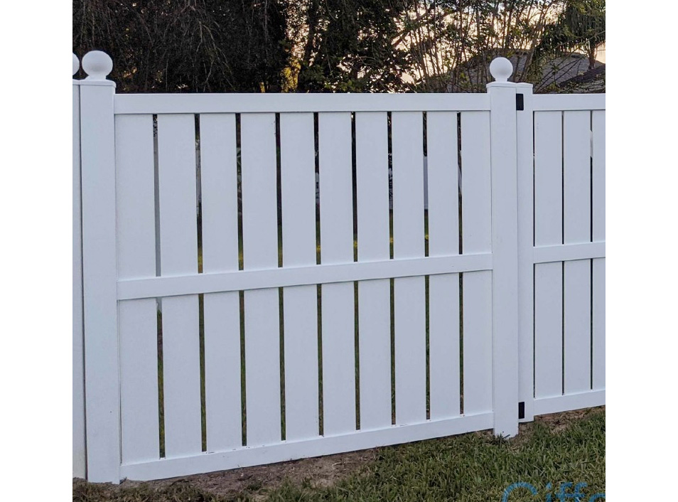PVC Semi-Privacy Fence