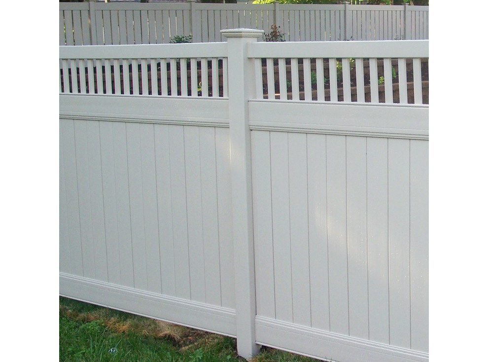 Privacy Fence with Picket Top