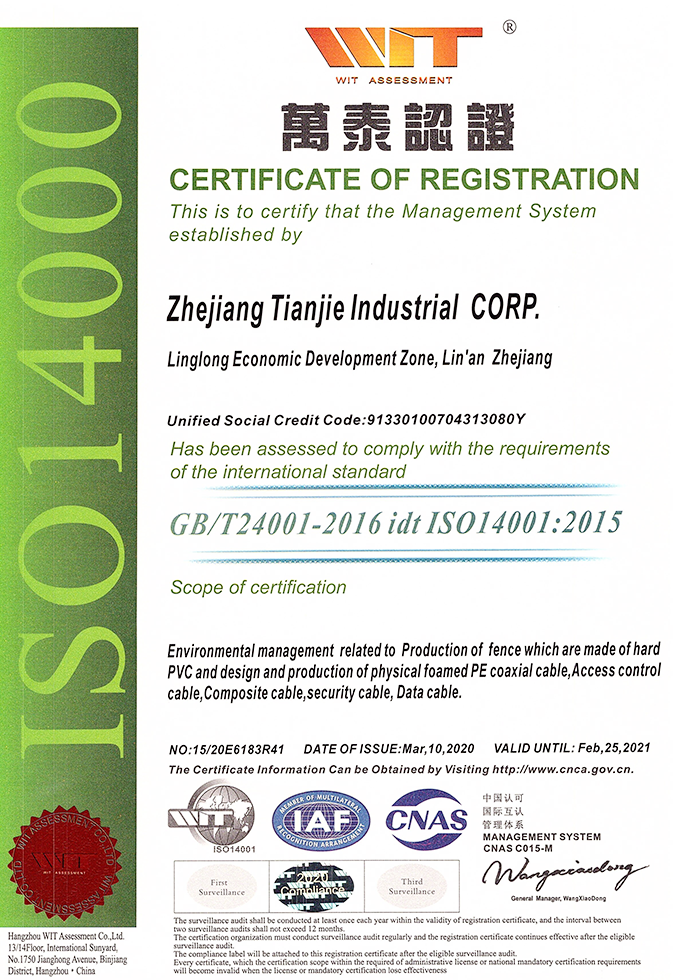ISO14001:2015 (GB/T24001-2016)