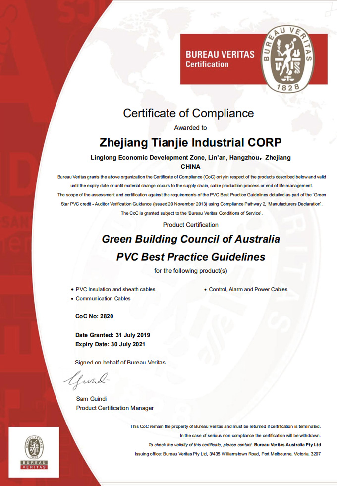 Australian Green Star certificate